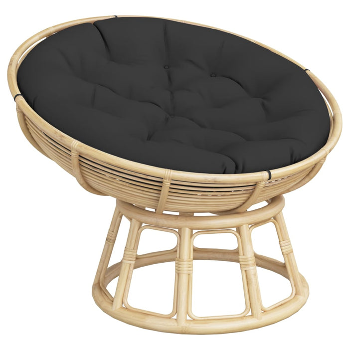 Pernă rotundă negru, Ø 100 x11 cm, țesătură Oxford - WALTI WALTI