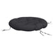 Pernă rotundă negru, Ø 100 x11 cm, țesătură Oxford - WALTI WALTI