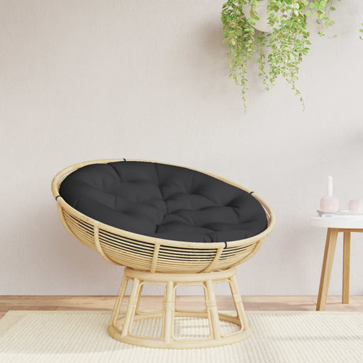 Pernă rotundă negru, Ø 100 x11 cm, țesătură Oxford - WALTI WALTI
