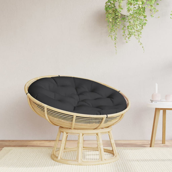 Pernă rotundă negru, Ø 100 x11 cm, țesătură Oxford - WALTI WALTI