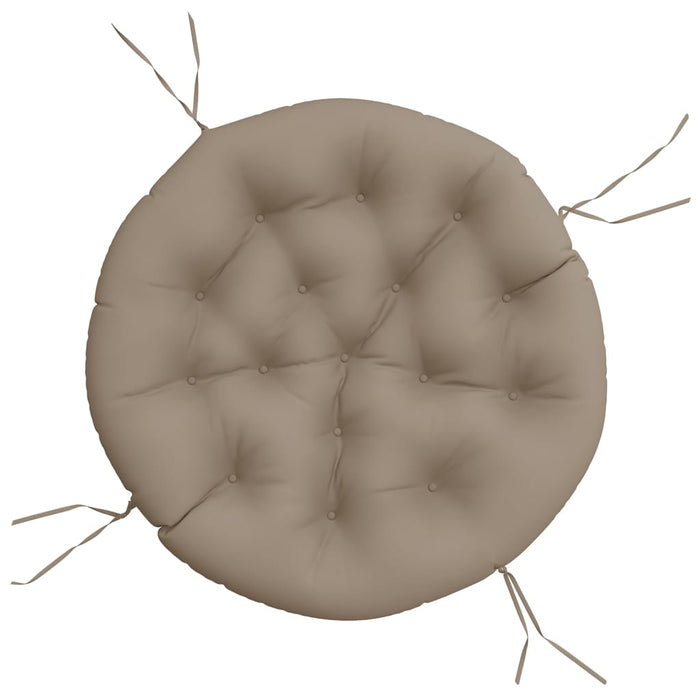 Pernă rotundă gri taupe, Ø 100 x11 cm, țesătură Oxford - WALTI WALTI
