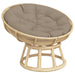Pernă rotundă gri taupe, Ø 100 x11 cm, țesătură Oxford - WALTI WALTI