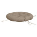 Pernă rotundă gri taupe, Ø 100 x11 cm, țesătură Oxford - WALTI WALTI
