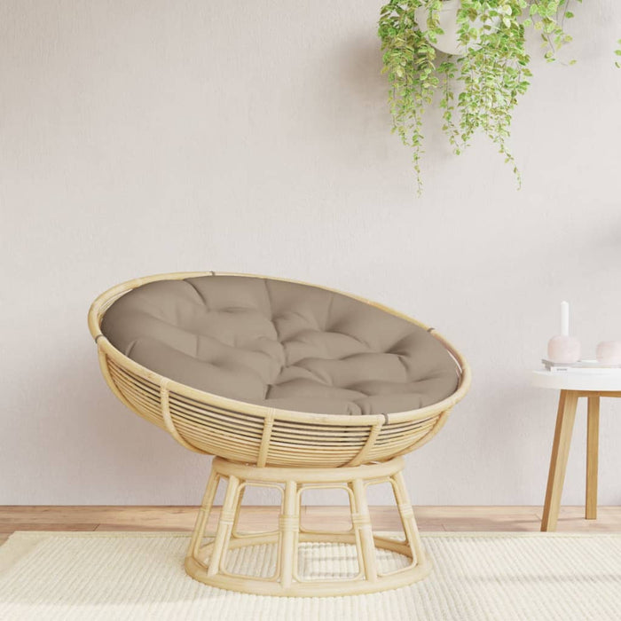 Pernă rotundă gri taupe, Ø 100 x11 cm, țesătură Oxford - WALTI WALTI