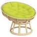 Pernă rotundă, verde deschis, Ø 100 x11 cm, țesătură Oxford - WALTI WALTI