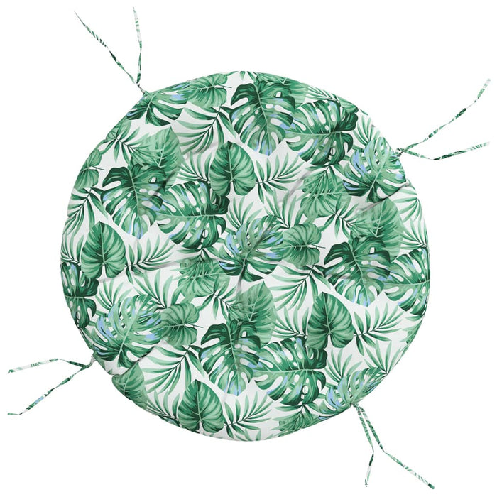 Pernă rotundă, model frunze, Ø 100 x 11 cm, țesătură Oxford - WALTI WALTI