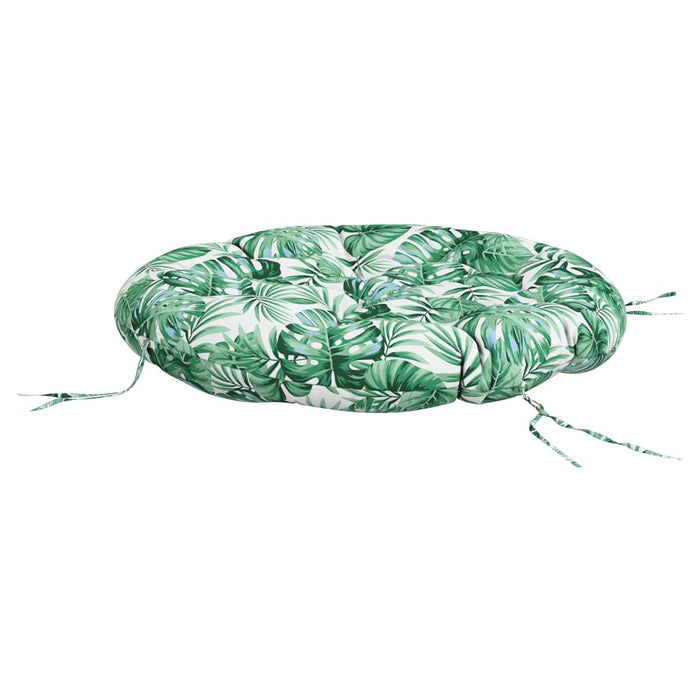 Pernă rotundă, model frunze, Ø 100 x 11 cm, țesătură Oxford - WALTI WALTI