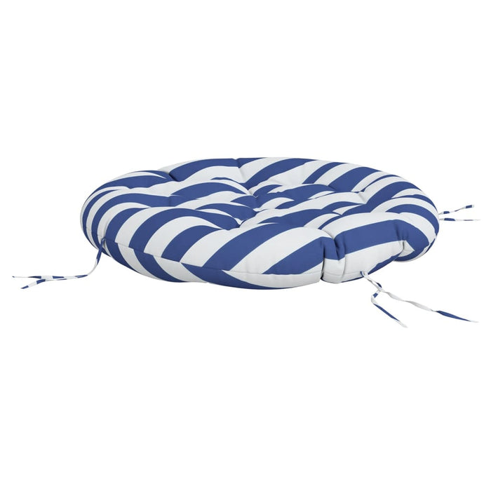 Pernă rotundă dungi albastre/albe, Ø100 x11 cm, textil Oxford - WALTI WALTI
