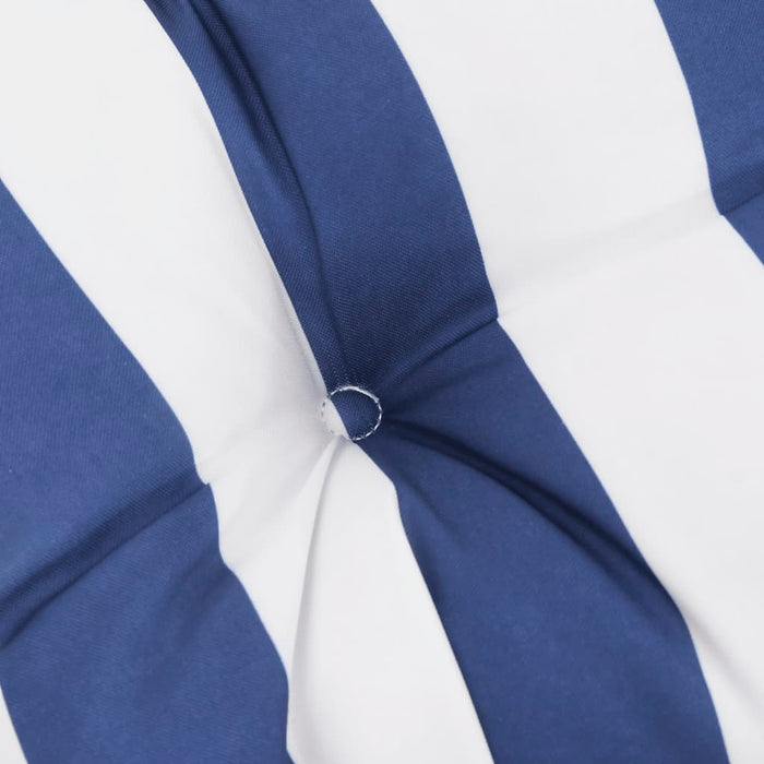 Pernă rotundă dungi albastre/albe, Ø100 x11 cm, textil Oxford - WALTI WALTI