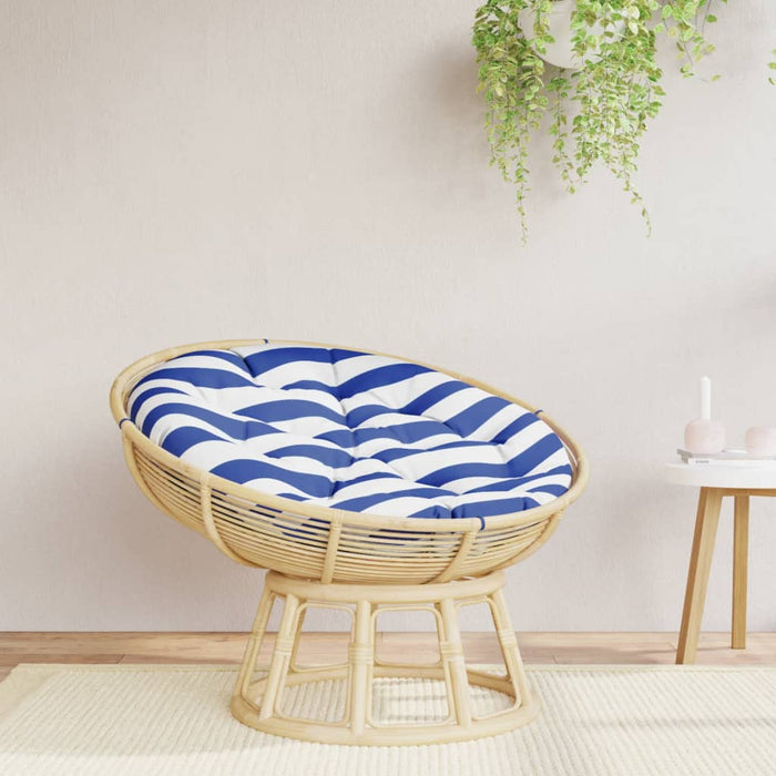 Pernă rotundă dungi albastre/albe, Ø100 x11 cm, textil Oxford - WALTI WALTI