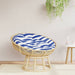 Pernă rotundă dungi albastre/albe, Ø100 x11 cm, textil Oxford - WALTI WALTI