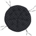 Pernă rotundă negru Ø 100x11 cm țesătură Oxford model carouri - WALTI WALTI