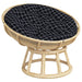 Pernă rotundă negru Ø 100x11 cm țesătură Oxford model carouri - WALTI WALTI
