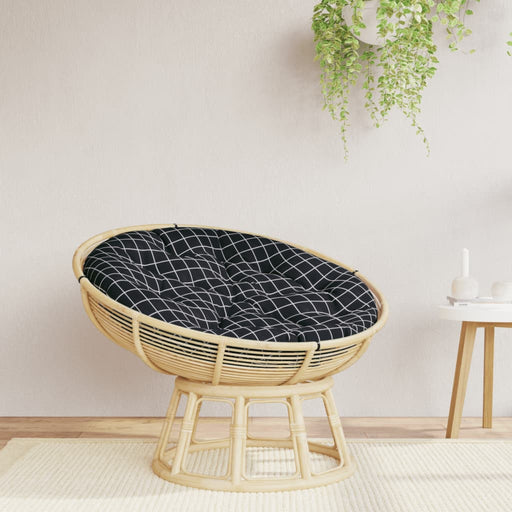 Pernă rotundă negru Ø 100x11 cm țesătură Oxford model carouri - WALTI WALTI