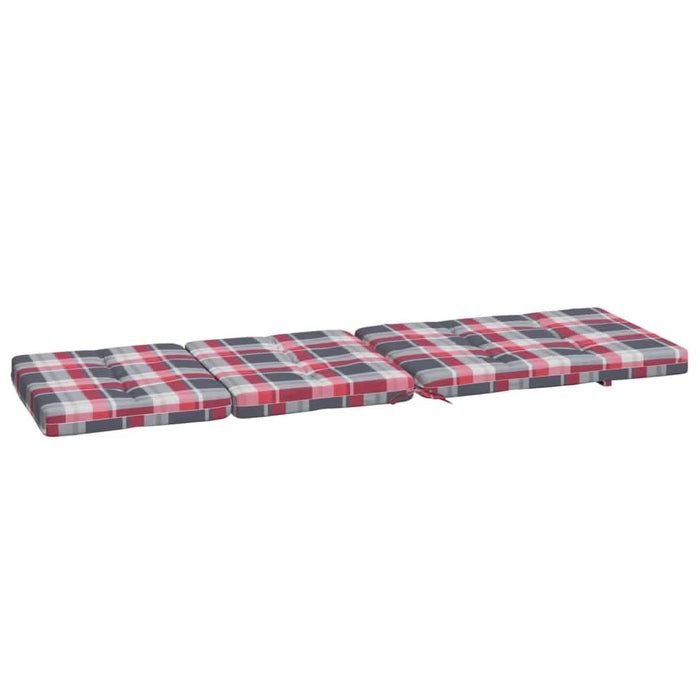 Perne scaun de terasă, 2 buc, roșu, carouri, textil Oxford - WALTI WALTI