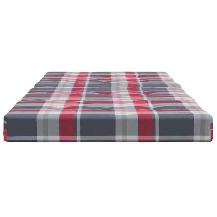 Perne scaun de terasă, 2 buc, roșu, carouri, textil Oxford - WALTI WALTI