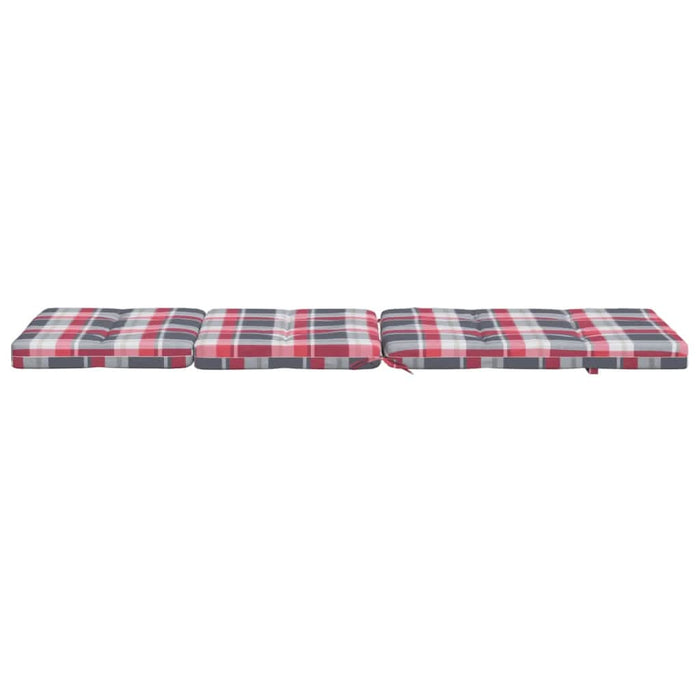 Perne scaun de terasă, 2 buc, roșu, carouri, textil Oxford - WALTI WALTI