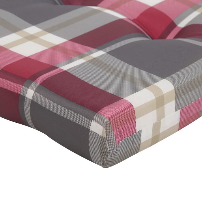 Perne scaun de terasă, 2 buc, roșu, carouri, textil Oxford - WALTI WALTI