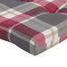 Perne scaun de terasă, 2 buc, roșu, carouri, textil Oxford - WALTI WALTI