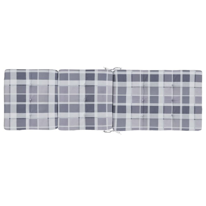 Perne scaun de terasă, 2 buc, gri, carouri, textil Oxford - WALTI WALTI