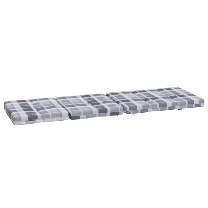Perne scaun de terasă, 2 buc, gri, carouri, textil Oxford - WALTI WALTI