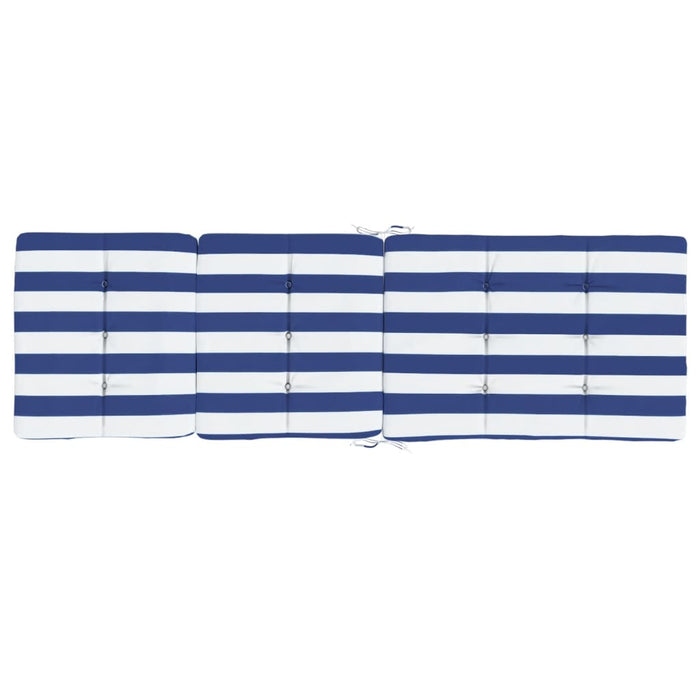 Perne scaun de terasă 2 buc. dungi albastre&albe, textil oxford WALTI