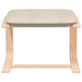 Scaun de relaxare cu taburet, crem, textil - WALTI WALTI