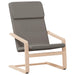 Scaun de relaxare cu taburet, gri taupe, textil - WALTI WALTI