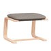 Scaun de relaxare cu taburet, gri taupe, textil - WALTI WALTI