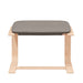 Scaun de relaxare cu taburet, gri taupe, textil - WALTI WALTI