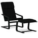 Scaun de relaxare cu taburet, negru, textil - WALTI WALTI