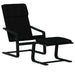 Scaun de relaxare cu taburet, negru, textil - WALTI WALTI