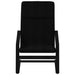 Scaun de relaxare cu taburet, negru, textil - WALTI WALTI