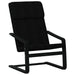 Scaun de relaxare cu taburet, negru, textil - WALTI WALTI