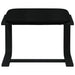 Scaun de relaxare cu taburet, negru, textil - WALTI WALTI