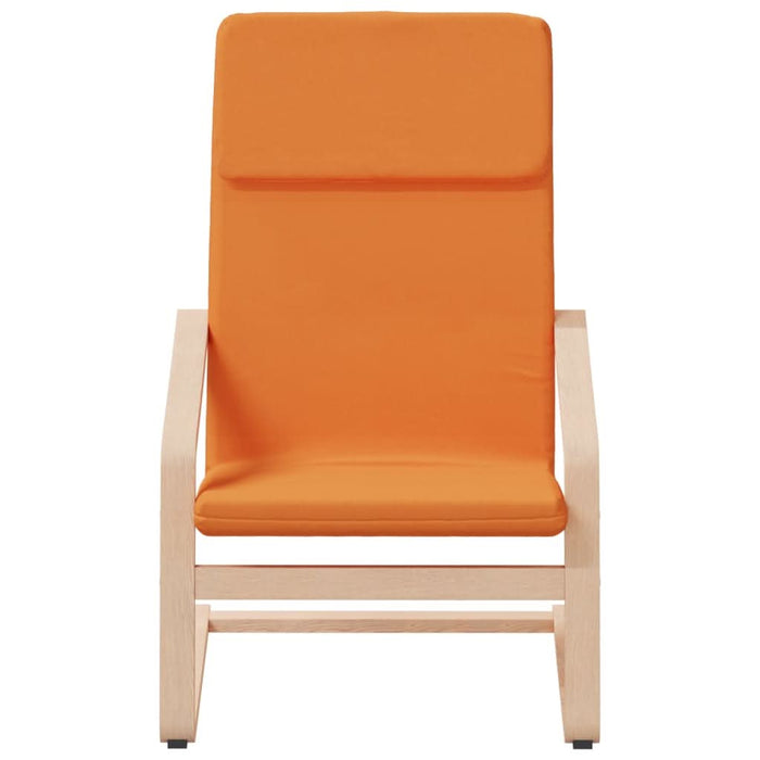 Scaun de relaxare cu taburet, galben închis, material textil - WALTI WALTI