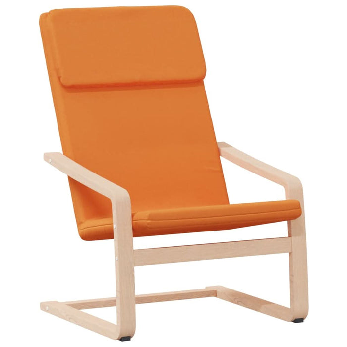 Scaun de relaxare cu taburet, galben închis, material textil - WALTI WALTI