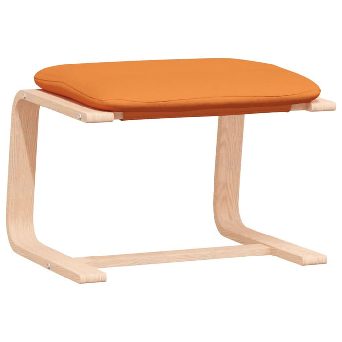 Scaun de relaxare cu taburet, galben închis, material textil - WALTI WALTI
