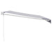 Copertină retractabilă albastru/alb, 4x3 m, textil/aluminiu - WALTI WALTI