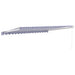 Copertină retractabilă albastru/alb, 4x3 m, textil/aluminiu - WALTI WALTI