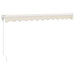 Copertină retractabilă, crem, 3x2,5 m, textil și aluminiu - WALTI WALTI