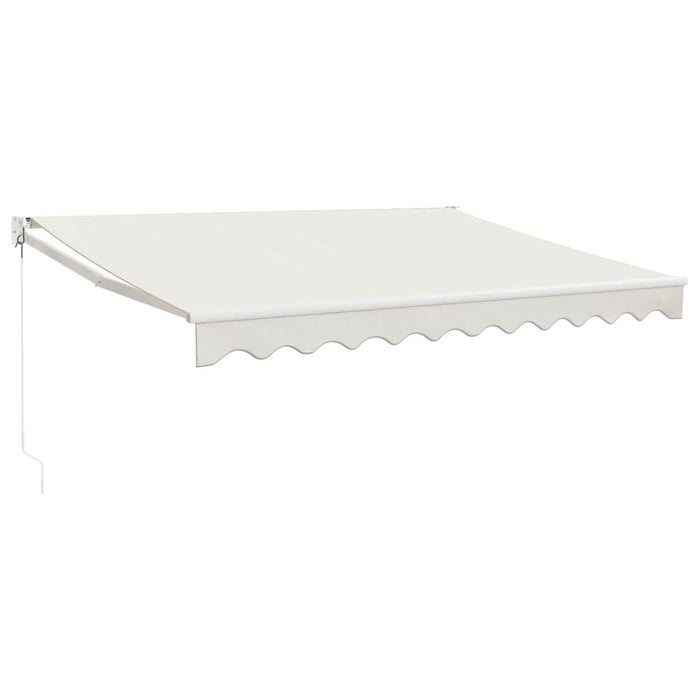 Copertină retractabilă, crem, 3,5x2,5 m, textil și aluminiu - WALTI WALTI