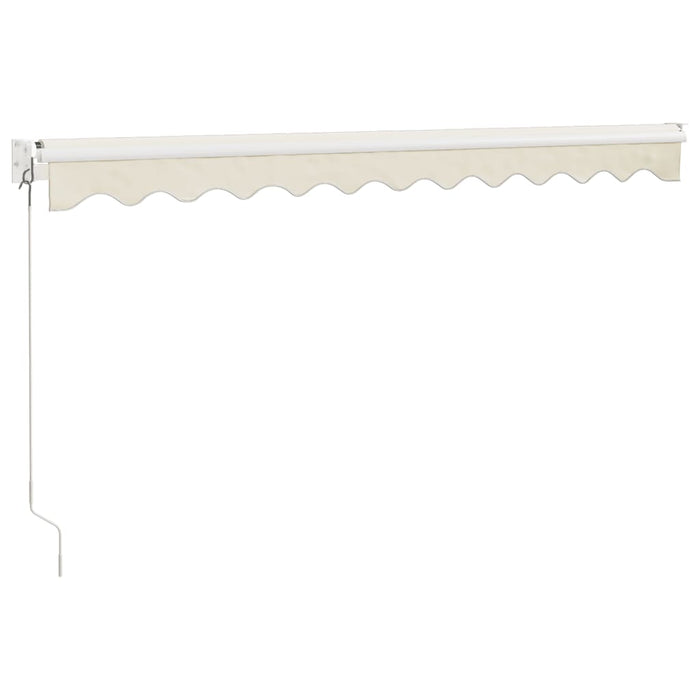 Copertină retractabilă, crem, 3,5x2,5 m, textil și aluminiu - WALTI WALTI