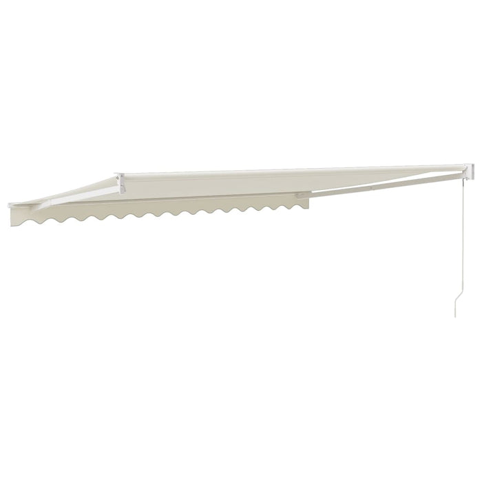 Copertină retractabilă, crem, 4,5x3 m, textil și aluminiu - WALTI WALTI