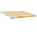Copertină retractabilă, galben/alb, 3x2,5 m, textil/aluminiu - WALTI WALTI