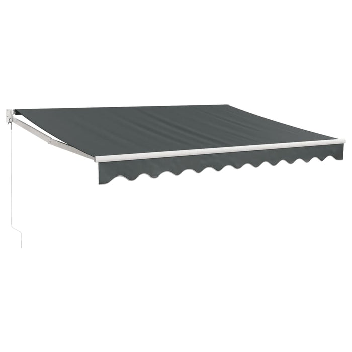 Copertină retractabilă, antracit, 3x2,5 m, textil și aluminiu - WALTI WALTI