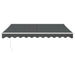 Copertină retractabilă, antracit, 3x2,5 m, textil și aluminiu - WALTI WALTI