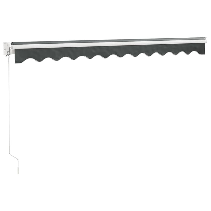 Copertină retractabilă, antracit, 3x2,5 m, textil și aluminiu - WALTI WALTI