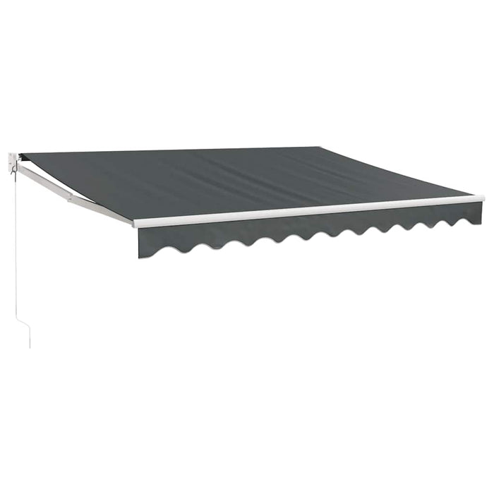 Copertină retractabilă, antracit, 3,5x2,5 m, textil și aluminiu - WALTI WALTI
