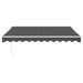 Copertină retractabilă, antracit, 3,5x2,5 m, textil și aluminiu - WALTI WALTI